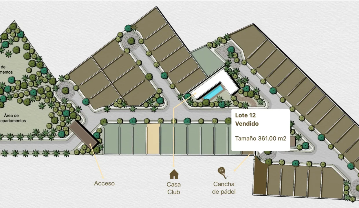 Ubicación Lote 12 en Privada Camporal