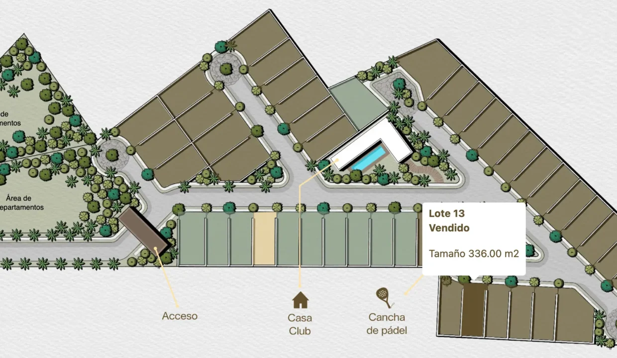 Ubicación Lote 13 en Privada Camporal
