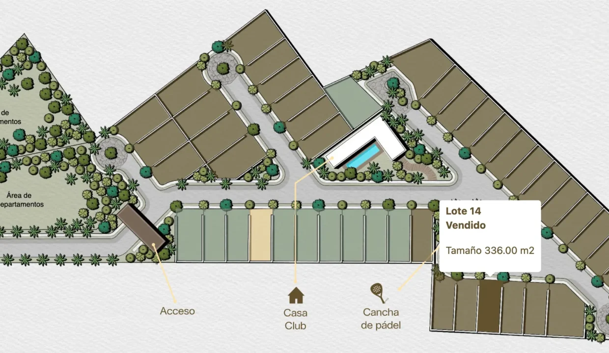 Ubicación Lote 14 en Privada Camporal